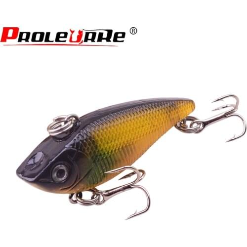 1Pcs VIB Vibration Fishing Lure 5cm 6.9g Winter Ice Lures Artificial Hard Bait Hooks Fish Wobbler Crankbait Pesca fishing Tackle