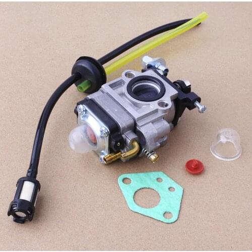 15mm Carburetor Kit For Brushcutter 43cc 49cc 52cc Strimmer Cutter Chainsaw Carb Gasket w Oil Bubbles