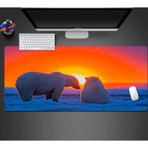 Animals At Sunset Mouse Pad Advanced Lockable Washable Rubber Mousepad Gamers Big Play Pad High Quality Best Selling Mats Gifts