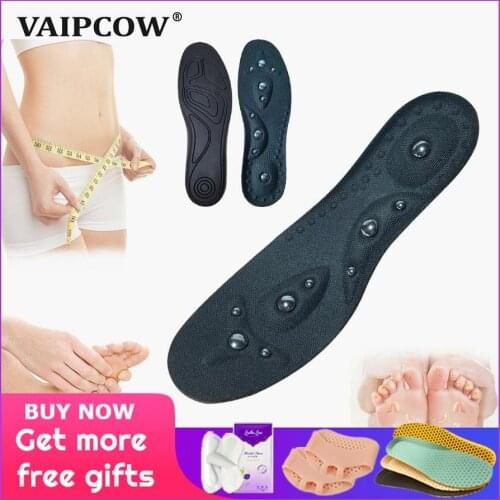 Magnetic Therapy Slimming Insoles for Weight Loss Foot Massage Health Care Shoes Mat Pad Brown Acupuncture Sole Dropshipping