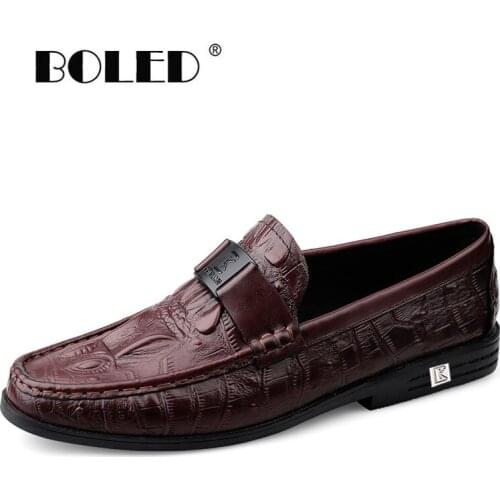 Natural Leather Shoes Men Flats Soft Loafers Moccasins Outdoor Men Casual Shoes Slip-on Breathable Driving Men Shoes