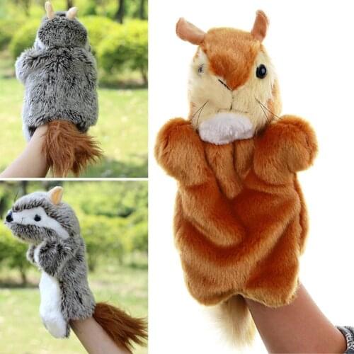 Lovely Mouse Animal Doll Plush Sleeve Hand Puppet Storytelling Toy Learning Baby Toys Marionetes Fantoche Puppets