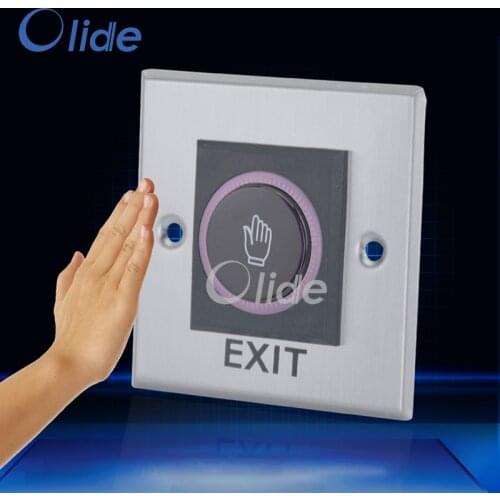 Stainless Steel 86 Type Hand Sensor Switch For Door Access Control,Hand Infrared Sensored Door Exit Button Switch