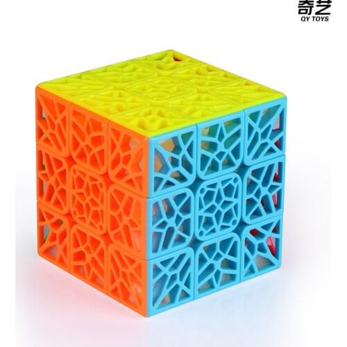 QiYi DNA Concave 3x3 Stickerless Speed Cube Puzzletoys for Children Boys DNA 3x3x3 Stickerless Cube Boys Toys