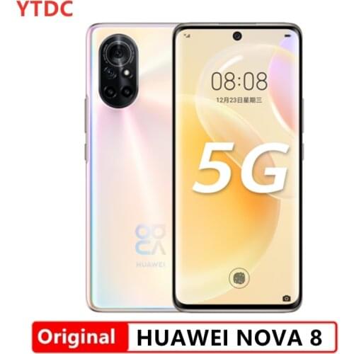 New Official HuaWei Nova 8 5G SmartPhone 66W Super Charger 90Hz OLED Screen 6.57'' 3800mAh No Google Play Cell Phone