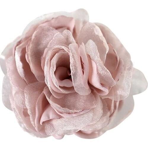 Fabric Flower Shirt Lapel Pin and Brooches Elegant Coat Sweater Badge Luxury Clothing Women Gift Wedding Jewelry Accessories