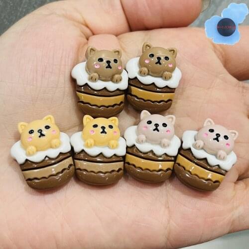 1pcs Resin Honey Cat Garden Shoe Decorations Shoes Accessories For Kids Croc Jibz Charm DIY Wristband