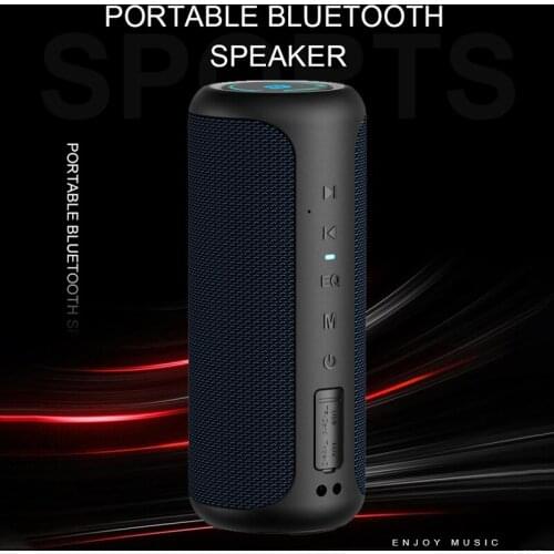 50W Outdoor Waterproof Bluetooth Speaker DSP Tuned Stereo 360 Degree Surround Sound Subwoofer, Suitable for Portable Computers