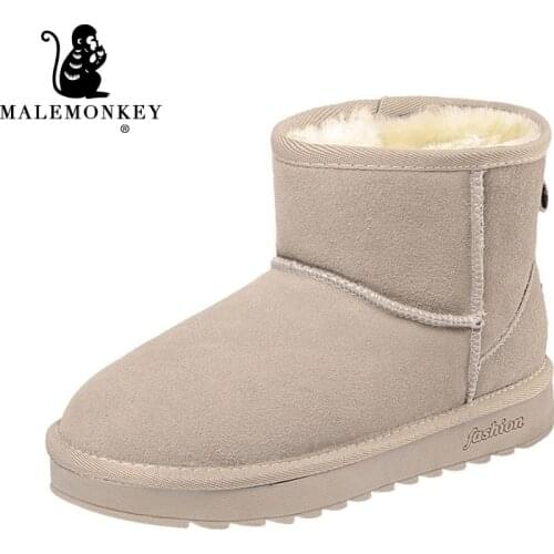 2020 High Quality Snow Boots Women Fashion Flock Ankle Boots Winter Women Non-slip And Wearproof Botas Mujer Clearance 841652