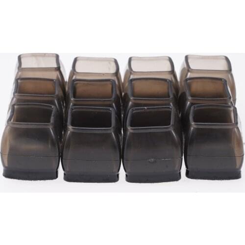 12Pcs Desk Tube Plugs Table Chair Legs Caps Anti Slip Feet Pads Silicone Legs Covers Cups Furniture Foot Mat Protectors Hardware