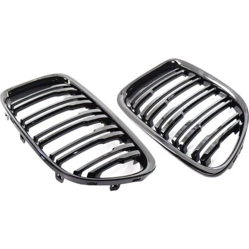 2pcs Front Grille Grill Cover Sport Hood for BMW X1 E84 11-16 51112993305 51112993308 51117347669 Parts Accessories