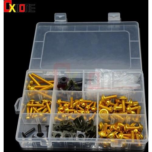 Aluminium Universal Motorcycle Fairing Bolts Nuts For YAMAHA YZF-R6S MT09 Tracer/FJ09 YZF-R6/Suzuki GSX-R GSXR 600 1000