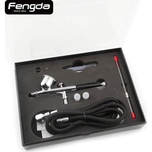 Free shipping FENGDA BD-130K double action airbrush spray gun face body painting tattoo hand tools gravity type