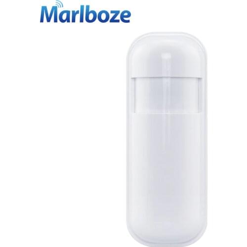 Marlboze 1Pcs 433MHz Wireless PIR Motion Detect Sensor Smart Infrared detector for Home Security WIFI GSM 3G GPRS Alarm system