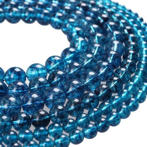 Natural Stone Beads Sapphires Crystal Round Beads Round Loose Beads 6 8 10 12mm For Bracelets Necklace Jewelry Making