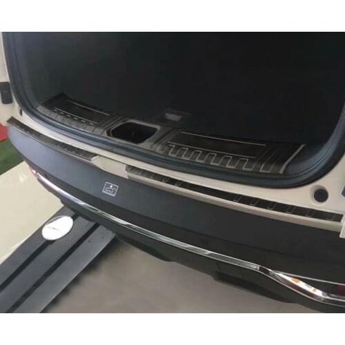 Black color for dongfeng AEOLUS AX7 2019 Trunk Protective plate Decorative protection Stainless steel