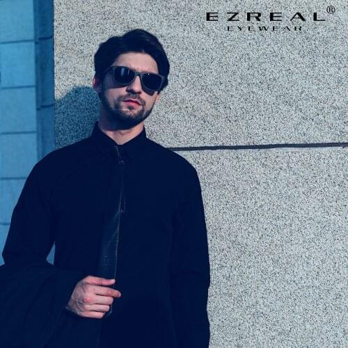 EZREAL Wooden Male Sunglasses Mens Luxury Brand Designer Polarized Sun Glasses Vintage Sunglass Women Eyewear With Round Box