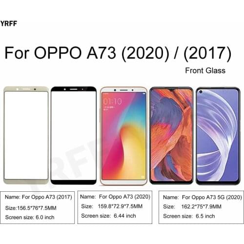 For OPPO A73 5G (2020) CPH2161 CPH2099 Front Glass Panel For Oppo A73 (No Touch Screen) Outer Glass Cover Repair Assembly Parts