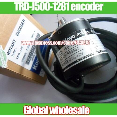 1pcs photoelectric encoder TRD-J500-1281 for KOYO / solid shaft encoder / programmable controller