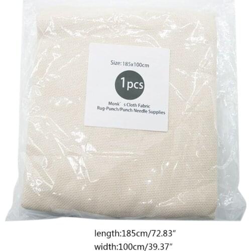 Cotton Monks Cloth for DIY Embroidery Needlework Sewing Punch Needle Accessory