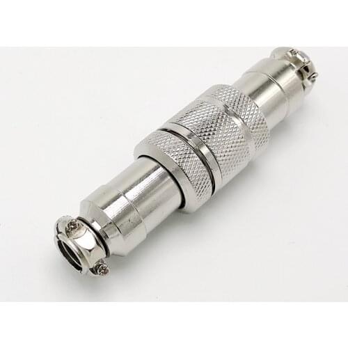 M20 GX20 3Pins 20mm Male and Female Butt joint Connector kit GX20 Socket+Plug Aviation plug interface 2set/lot