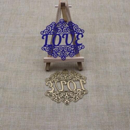 Irregular Lace Border Love Metal Cutting Dies Stencils Die Cut for DIY Scrapbooking Album Paper Card Embossing