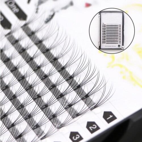 NEW 5D Russian Volume Eyelashes Extension Short Stem Pre made Fans Lash Hot Selling Eyelash Individual Extensions Free Shipping