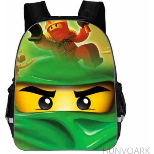 11/13/16/ Inch Boys Games Ninja Go school Bags backpack Bag for baby Boys Kids Capacity Backpack For Children Mochila Feminina