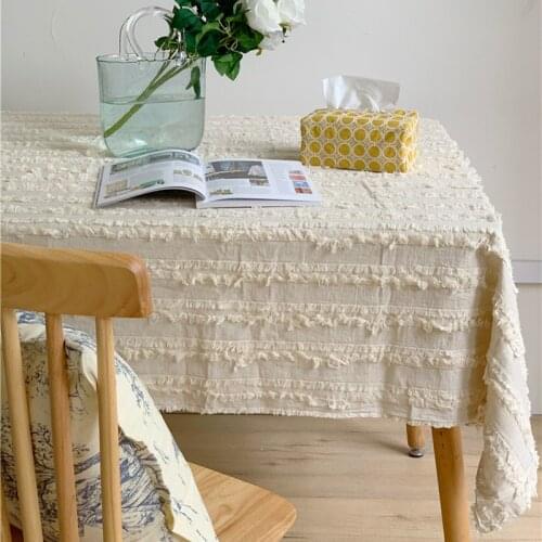 Cotton and Linen Tablecloth Soft Retro Table Cover for Table Cutting Fabric Rectangle Cloth Obrus Tafelkleed mantel de mesa