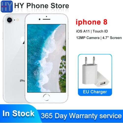 In Stock Apple iPhone 8 256GB/128GB/64GB Unlocked Smartphone IOS A11 3D Touch ID 12MP+7MP Camera 4.7" inch Screen Cell phone
