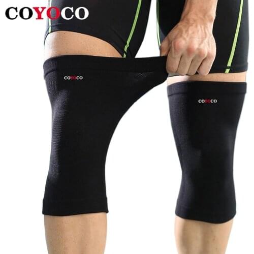 COYOCO Sports Knee Support Pads 1 Pcs Kneepads Prevent Arthritis Injury High Elastic Elbow Protector Volleyball Guard Keep Warm