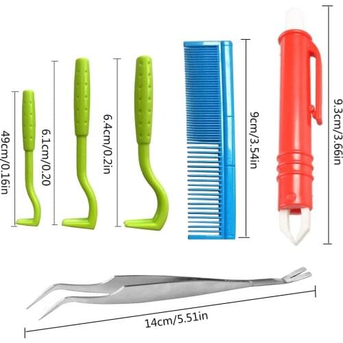 Dog Cat Flea Remover Pet Tick Removal Tool Pet Grooming Supplies Tick Hook Professional Tools For Cat Dog Horse Human Wholesale