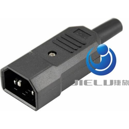IEC 320 C14 Rewirable Connector Male Plug 10A 250V Power Adapter Quality,1 pcs