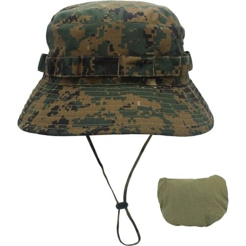 Tactical outdoor air permeable round brim Penney hat summer sunshade hat basin hat fisherman hat