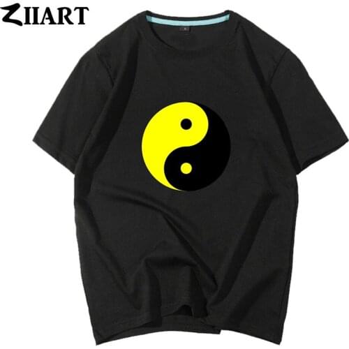 Tai Chi Ba Gua Cat Yin Yang Tai ji quan Internal Chinese Martial Art Couple Clothes Boy Man Summer Short-Sleeve T-Shirts ZIIART
