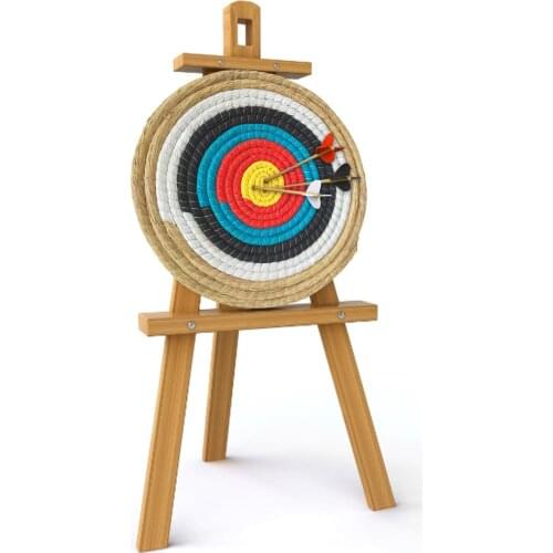 45*45CM Straw Target Solid Straw Clear Round Archery Target Kids Training Tools