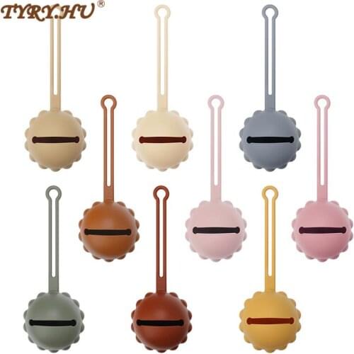 TYRY.HU New Design Baby Silicone Pacifier Holder Container Box Infant Portable Soother Nipple Storage Box Food Grade BPA Free
