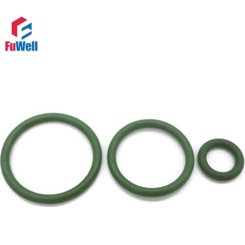 20pcs 2.4mm Thickness Green O Ring Seals Gasket 8/9/10/11/12/13/14/15/16/17mm OD FKM Rubber O-ring Hole Sealings Assortment