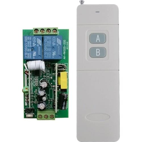 200--3000m AC85V 110V 220V 250V 2 channels wireless rf remote control switch remote control power lighting switch