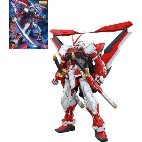 BANDAI Model MG Gundam Astray Red Frame MBF-P02 KAI 1/100 Apanese Anime Assembled Kits PVC Action Figures Robots Kids Toys Gifts