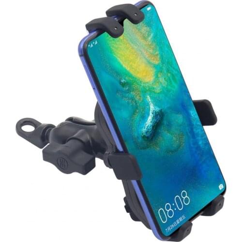 MP9159 Phone Holder High Strength USB Charging Aluminum Alloy Portable Rearview Mirror Mount Bicycle Phone Stand for Motorcycle