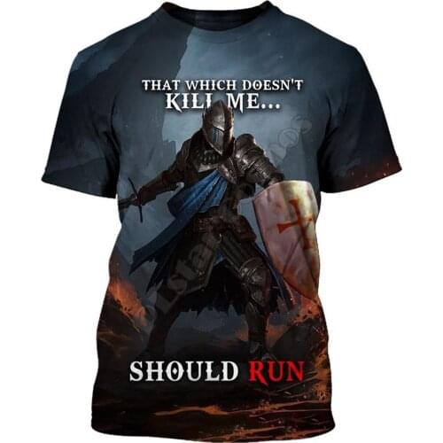 PLstar Cosmos Knight Templar 3D Printed t-shirt Harajuku Streetwear T shirts Hip hop Men For Women Short Sleeve style-1