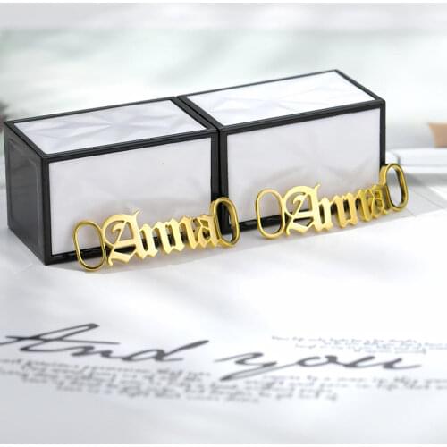 Mumuxing2021 Personalized Custom Name Stainless Steel Shoe Buckle Personalized Nameplate Accessories Best Friend Gift Jewelry