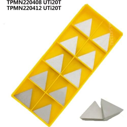 10pcs Carbide Inserts TPMN220408 TPMN220412 UTi20T CNC tool TPMN 220408 Maching Cutting Tools Lathe metal cutter tools