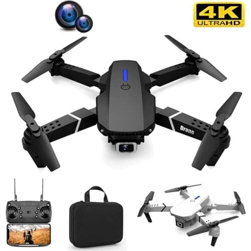 2021 New Quadcopter E525 WIFI FPV Drone With Wide Angle HD 4K 1080P Camera Height Hold RC Foldable Quadcopter Dron Gift Toy