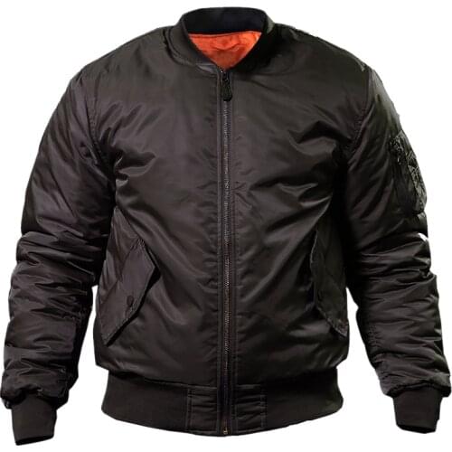 MA1 Army Air Force Fly Pilot Jacket Military Airborne Flight Tactical Bomber Jacket Men Winter Warm Aviator Motorcycle Down Coat