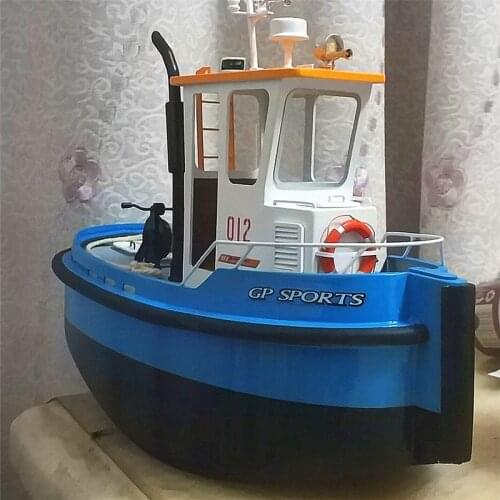 Q1plus Tugboat Model Set Q Egg Boat Rescue Boat Simulation Sailing Ship Model Birthday Gift