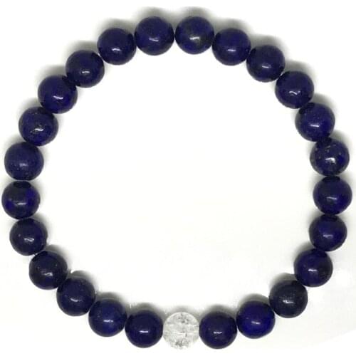 New Arrival IRBACOO Couple Bracelet Crystal Ball Lapis Lazuli Sets Stainless Steel Jewelry For Femal Male Lovers