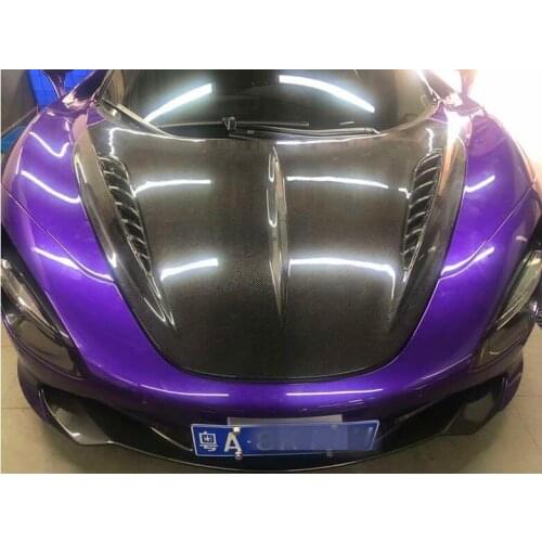 Real Carbon Fiber Front Bumper Engine Hood Bonnet Vent Cover For McLaren 720S 2017 2018 2019 2020