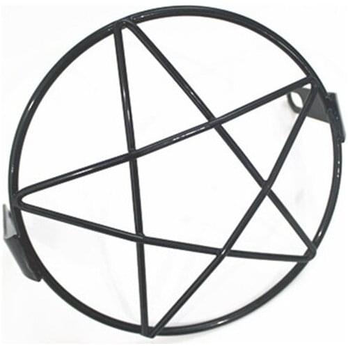 Motorcycle Side Mount Headlight Round Grill Cover Mask Led Headlights Grill Cover CNC for Cruiser Chopper Cafe Racer new